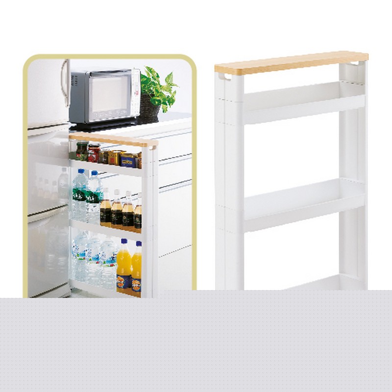 日本製四層窄身層架連轆