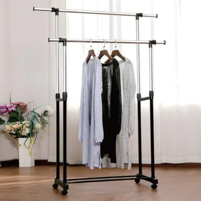 雙桿伸縮掛衣架