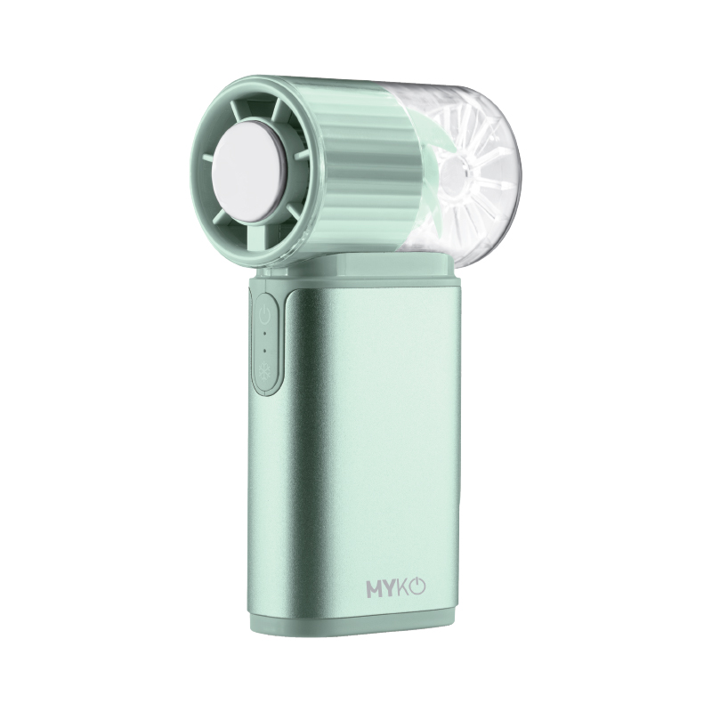 USB手持冰球風扇 - 柔和青