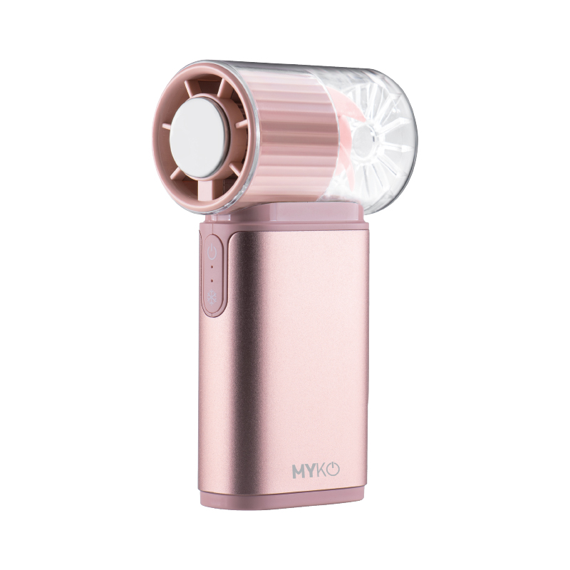 USB手持冰球風扇-粉紅