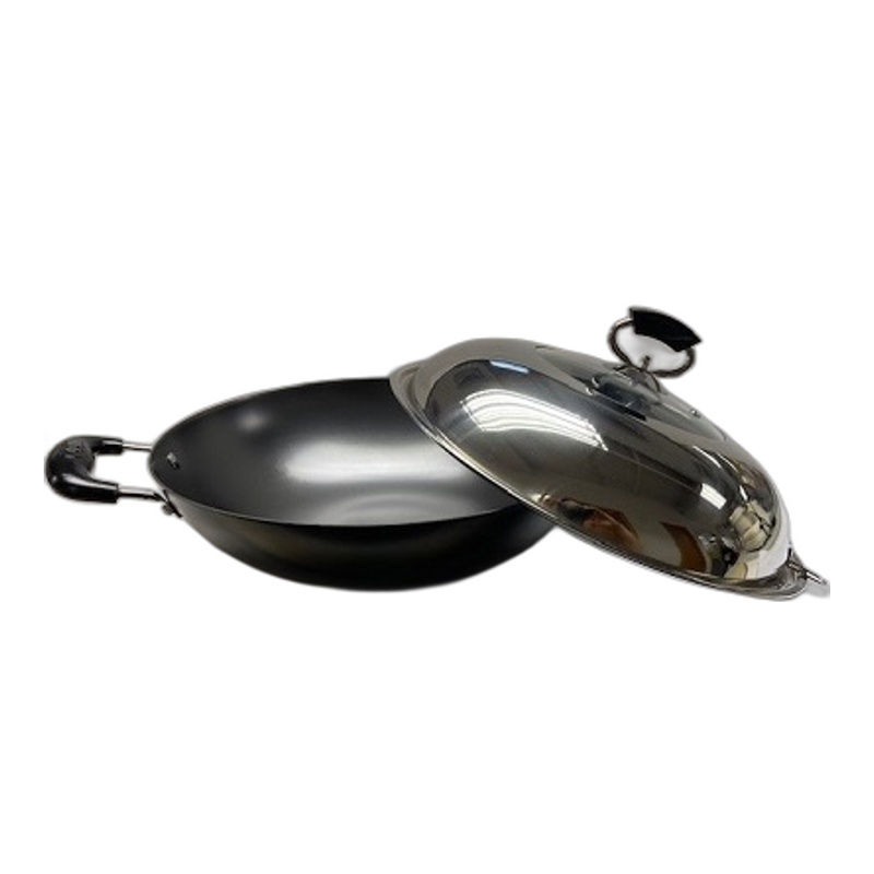 中式生鐵雙耳鑊 IH 34CM