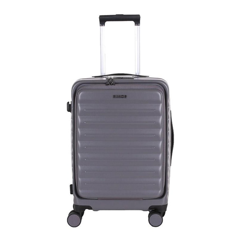 20”前開式電腦隔層行李箱-灰色