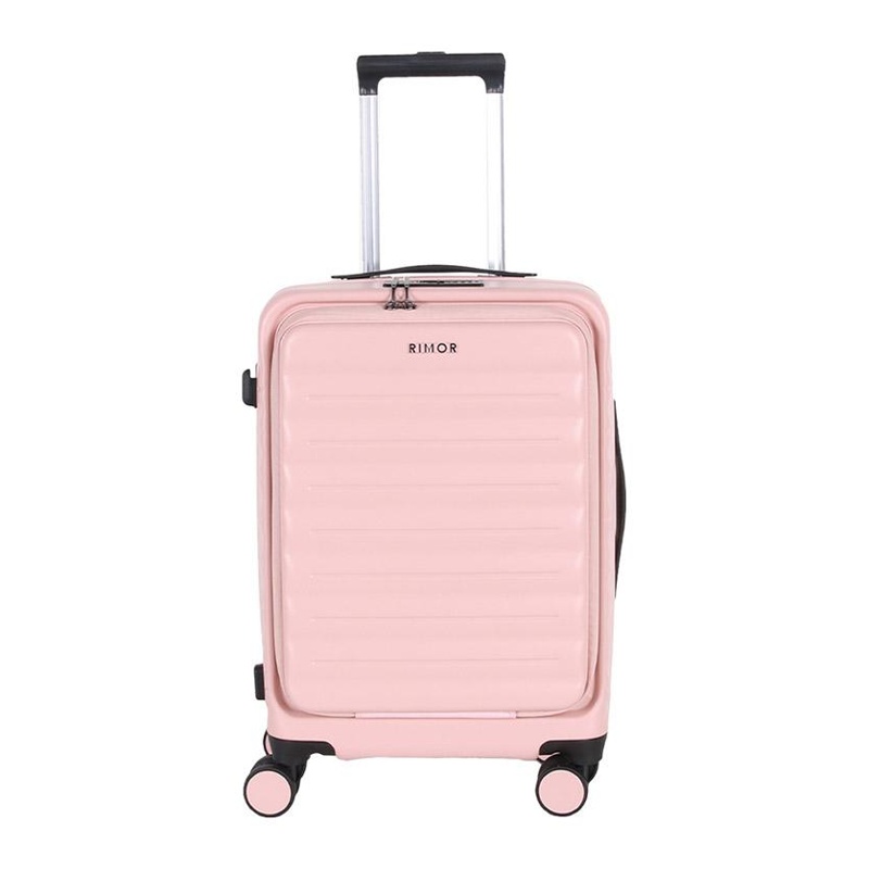 20”前開式電腦隔層行李箱 - 粉紅色