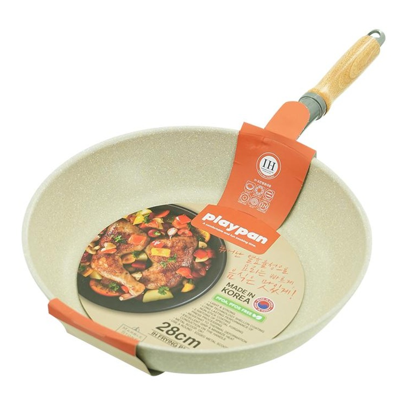 PLAY 韓國製大理石紋易潔深炒鍋 IH 26CM