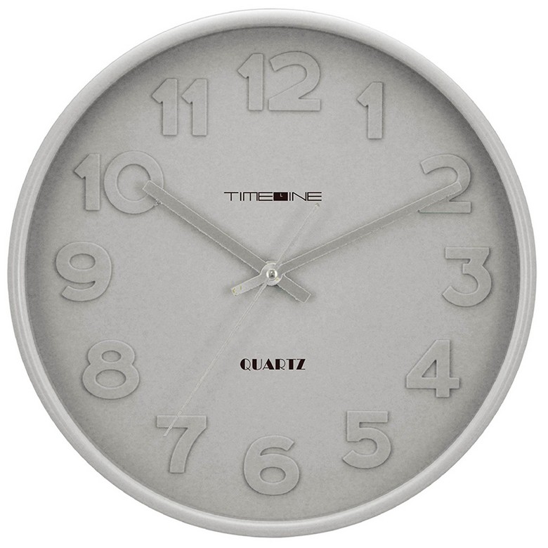 立體掛牆鐘-灰