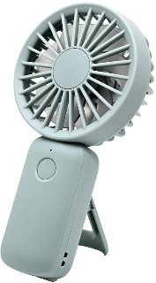 雙葉手提座枱兩用USB風扇 S-藍