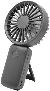 雙葉手提座枱兩用USB風扇 S-黑