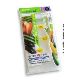 JP - ZIPPER BAG LONG GUSSE 10P 15X25X6CM